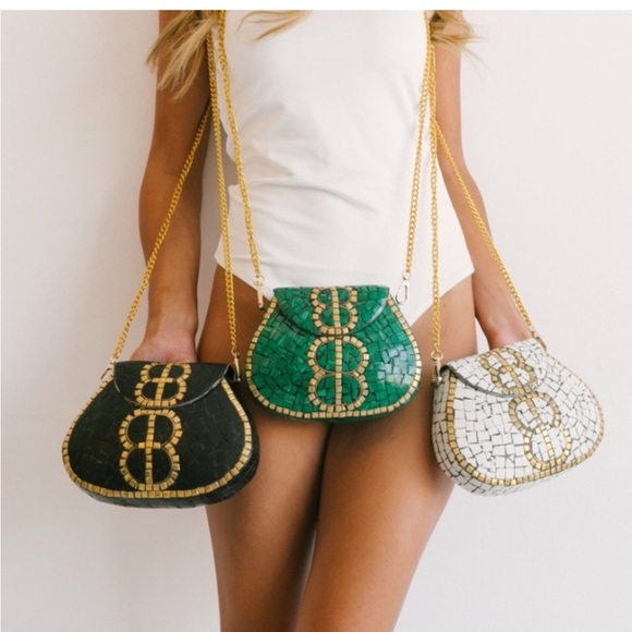 RAMLA Luxury Porte-Moi Handmade Moroccan Mosaic Bag - Picture 2 of 13